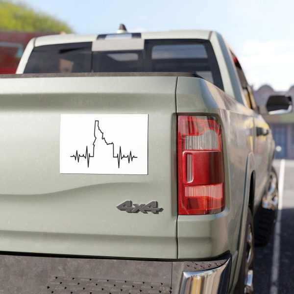 Idaho Pulse Car Magnet – Black - Image 2