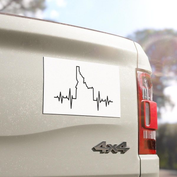 Idaho Pulse Car Magnet – Black - Image 3